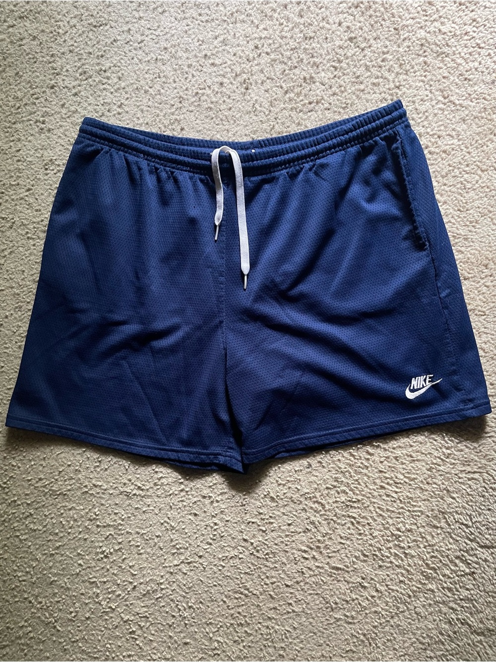 Nike Navy Blue Mesh Shorts